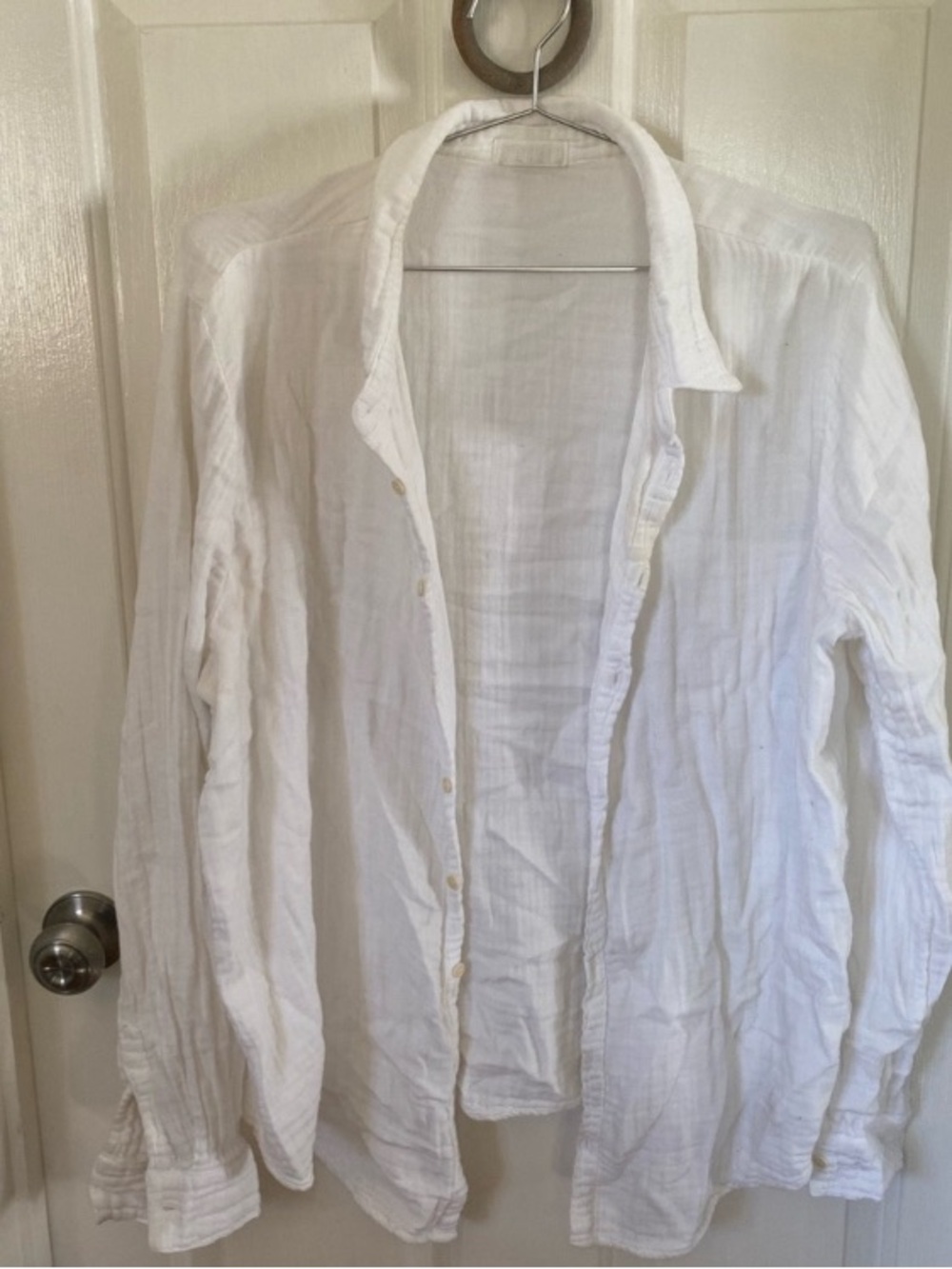 CP Shades White Cotton Linen Top